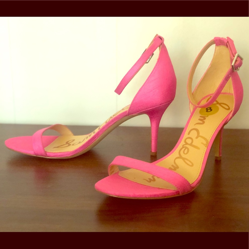 Sam Edelman Pink Patti Ankle Strap size 8 Sandal